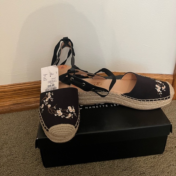 NWT NANETTE LEPORE Espadrilles Sandals- Size 7 - Picture 4 of 7